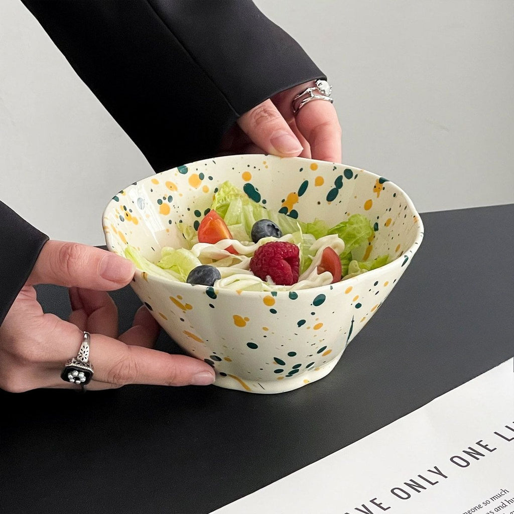 Ink Splash Ceramic Fruit Bowl - Modomu