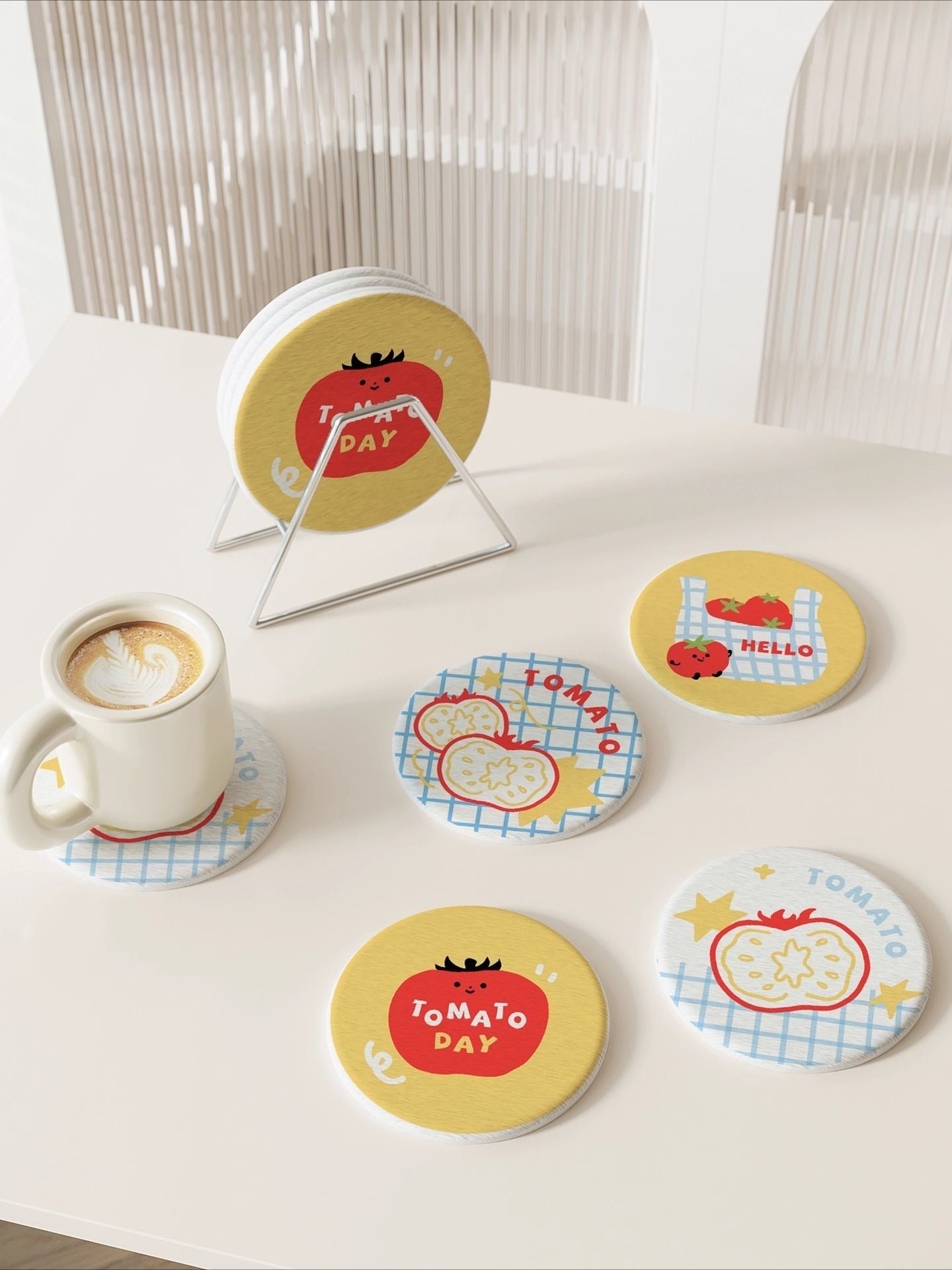 Cartoon Diatomite Drink Coaster