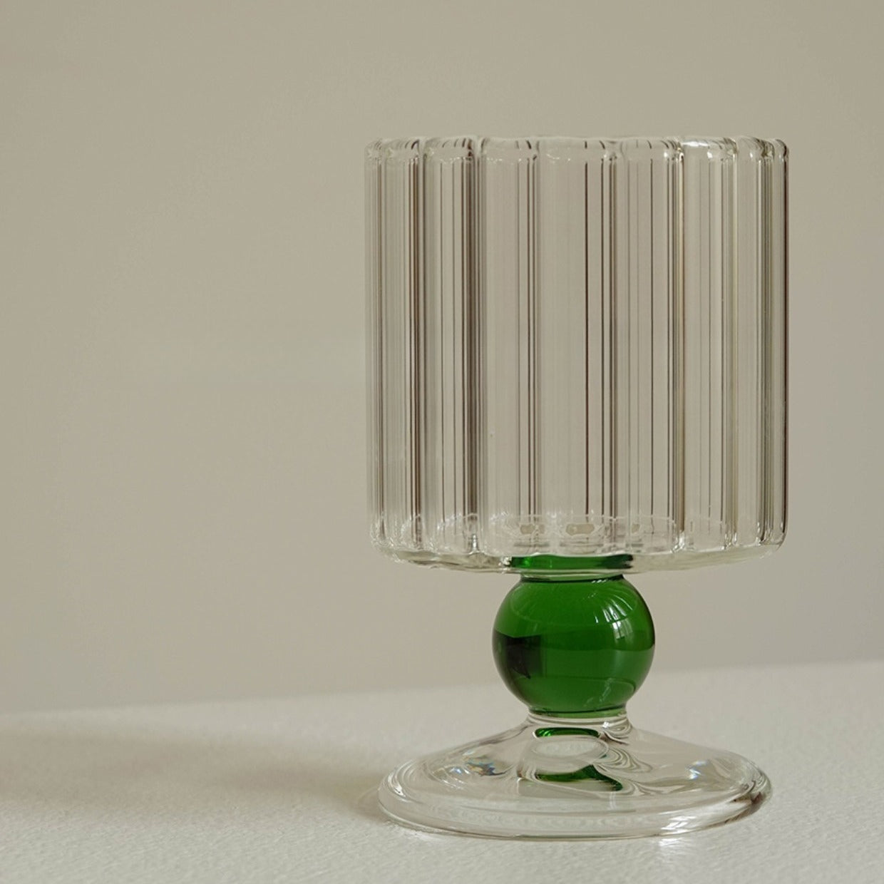 Textured Heat Resistant Glass Goblet - Modomu
