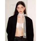 Pearlescent Organza Narrow Scarf - Modomu