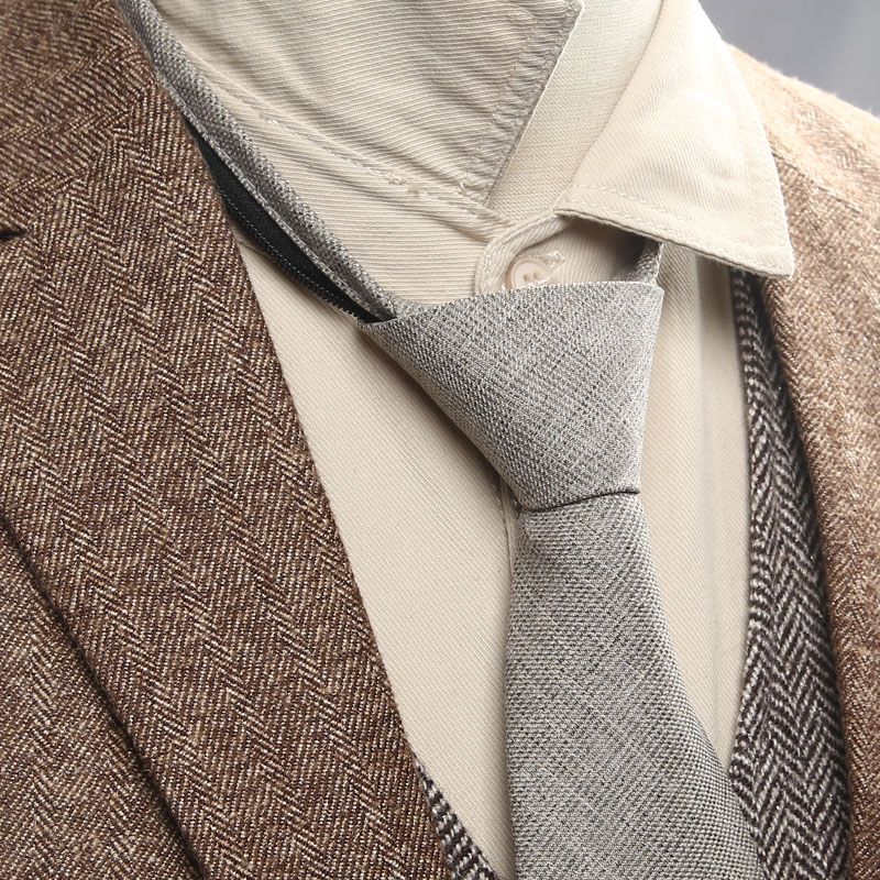 Unisex Cotton Linen Tie - Modomu