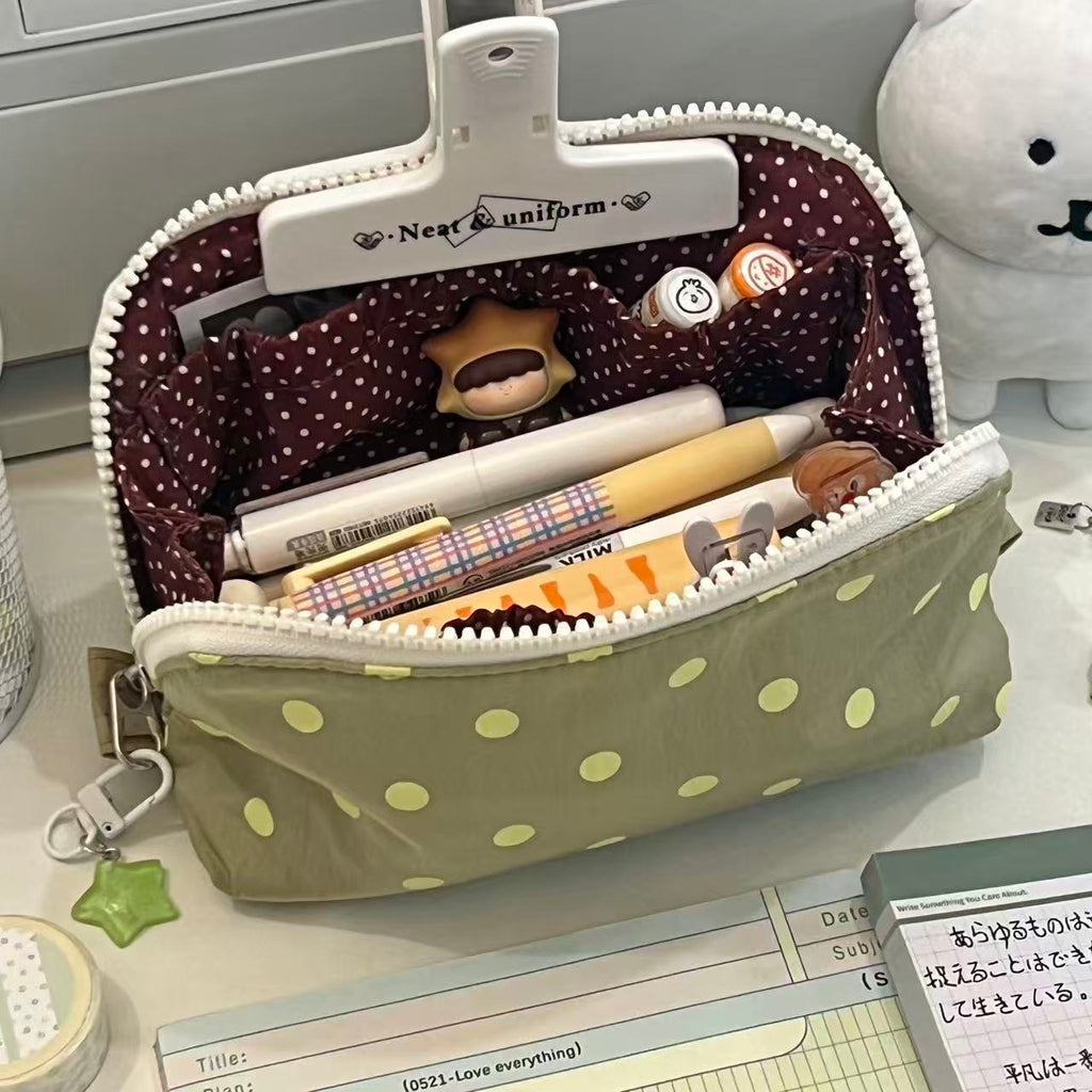 Polka Dot Sandwich Pencil Case - Modomu