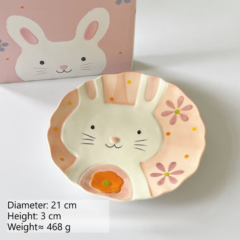Cute Rabbit Ceramic Rice Bowl - Modomu