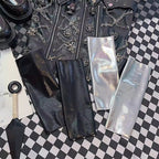 Metallic Arm Sleeve Gloves