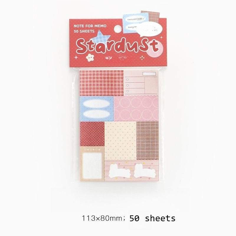 Retro Patchwork Sticky Notebook - Modomu