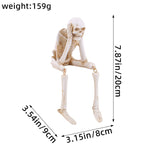 Shelf Sitting Skeleton Trio