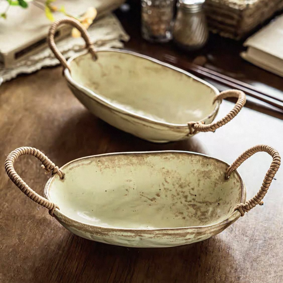 Oval Ceramic Serving Plate