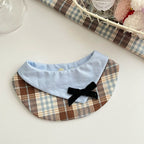Plaid Pet Bib Bandana Scarf
