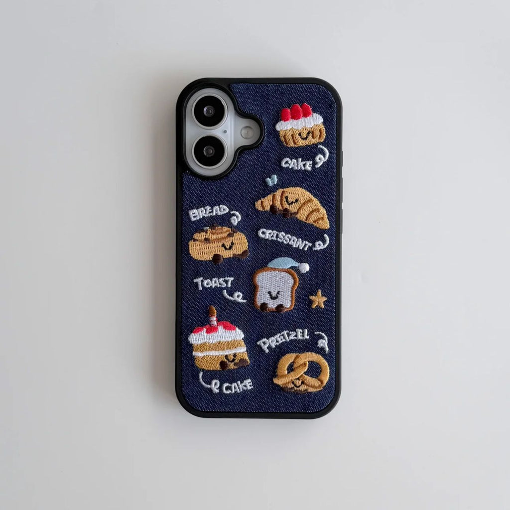 Embroidery Bread English Phone Case