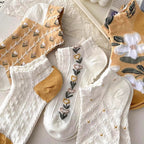 Floral Low Cut Boat Socks