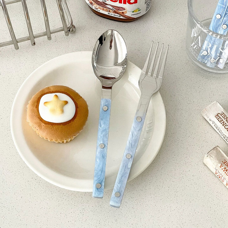 Marbled Handle Dinner Cutlery