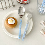 Marbled Handle Dinner Cutlery