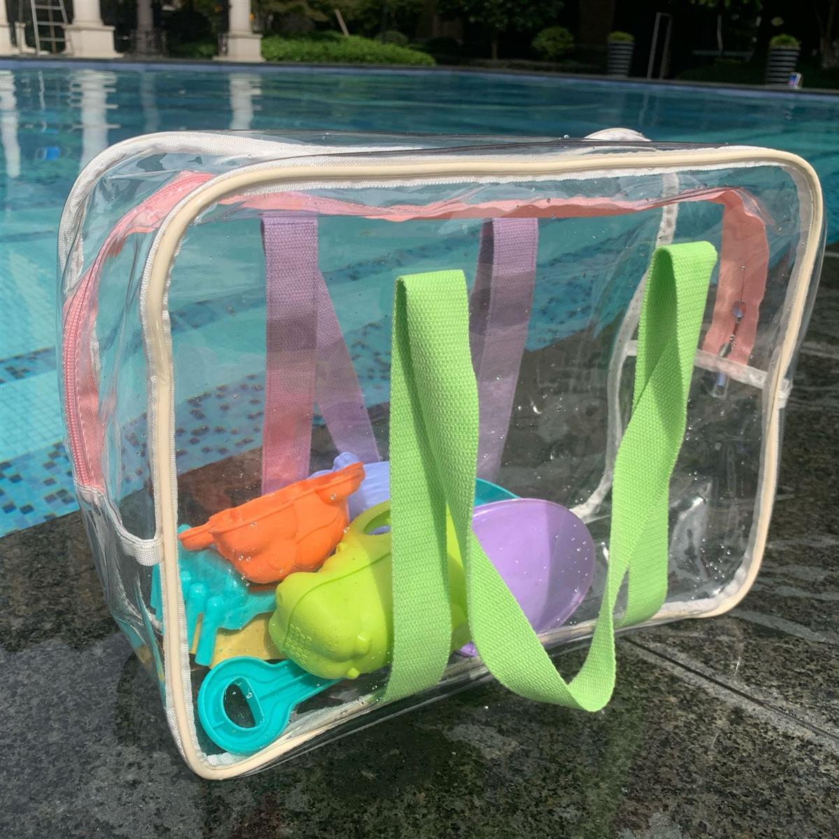 Clear Jelly Beach Tote