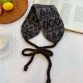 Crochet Knit Lace-Up Scarf - Modomu