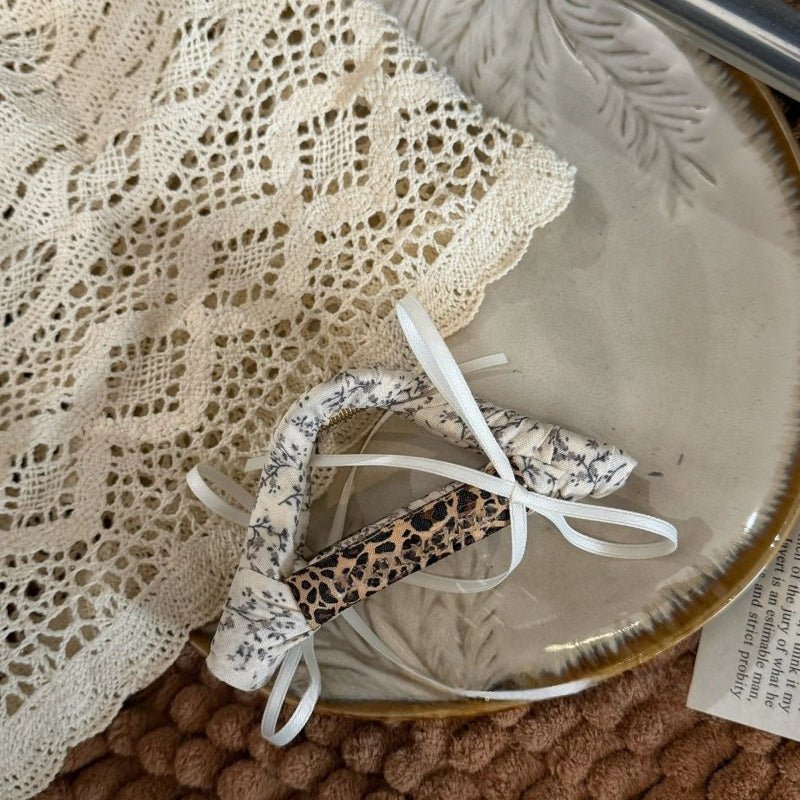 Floral Bow Claw Clip