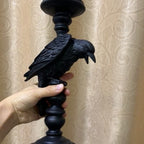 Perched Crow Candlestick