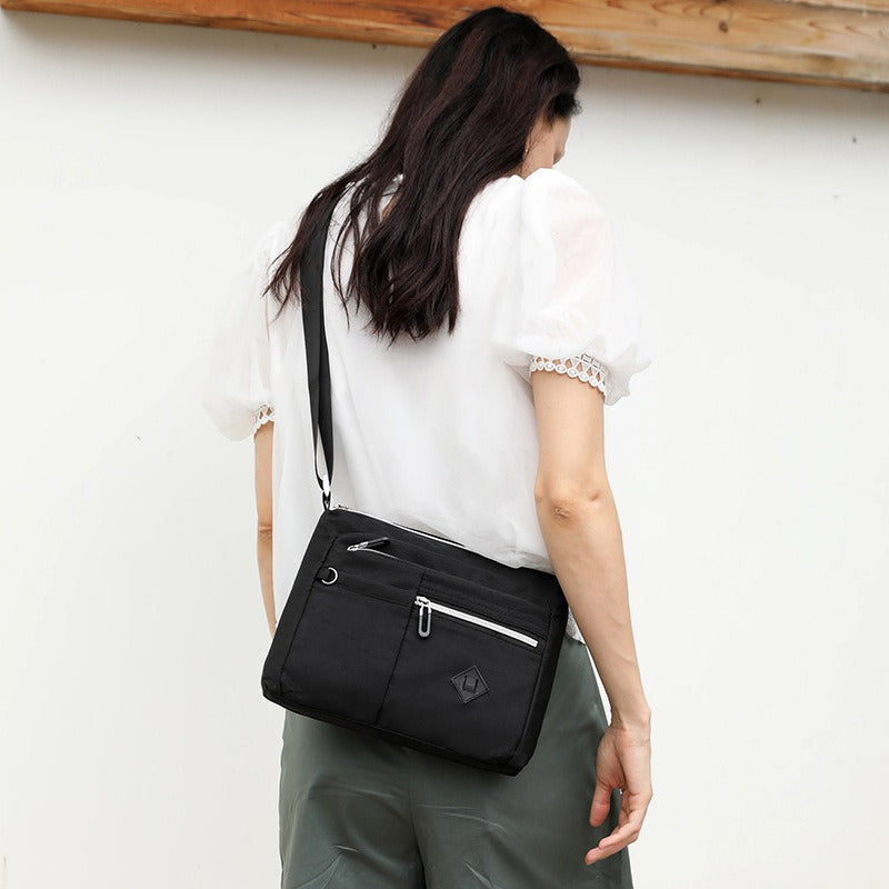 Multi-Zip Shoulder Bag