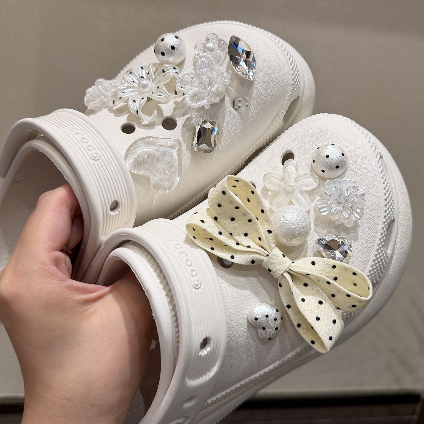 Dotted Bow Sparkle Charms