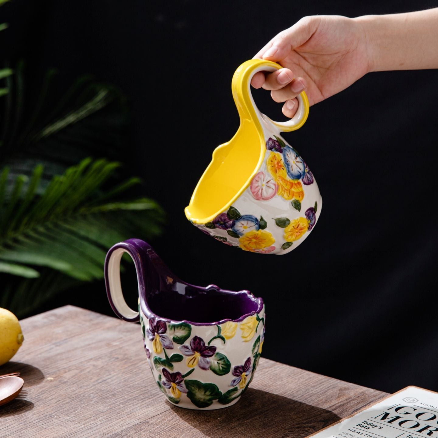 Curved Handle Breakfast Bowl