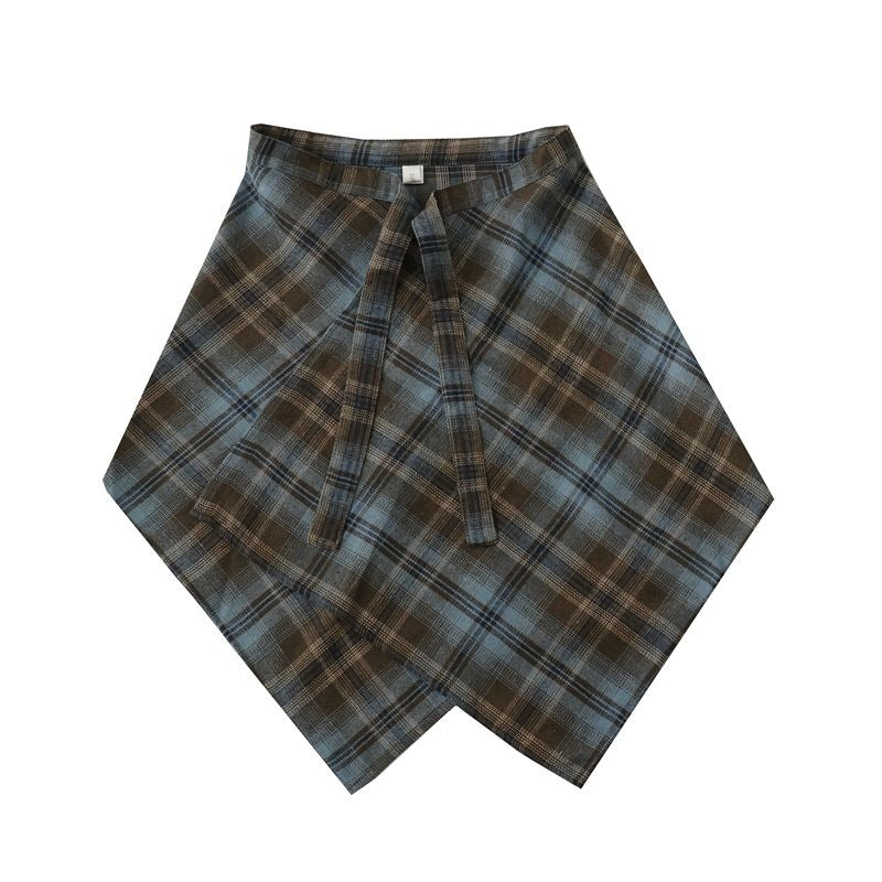 Unisex Plaid Layered Skirt - Modomu
