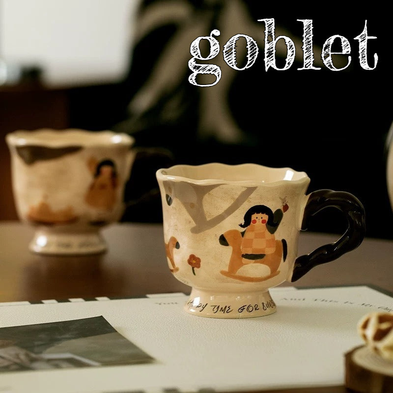 Ceramic Goblet Style Water Mug - Modomu