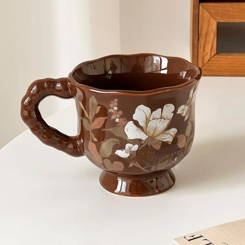 Retro Pastoral Ceramic Mug - Modomu