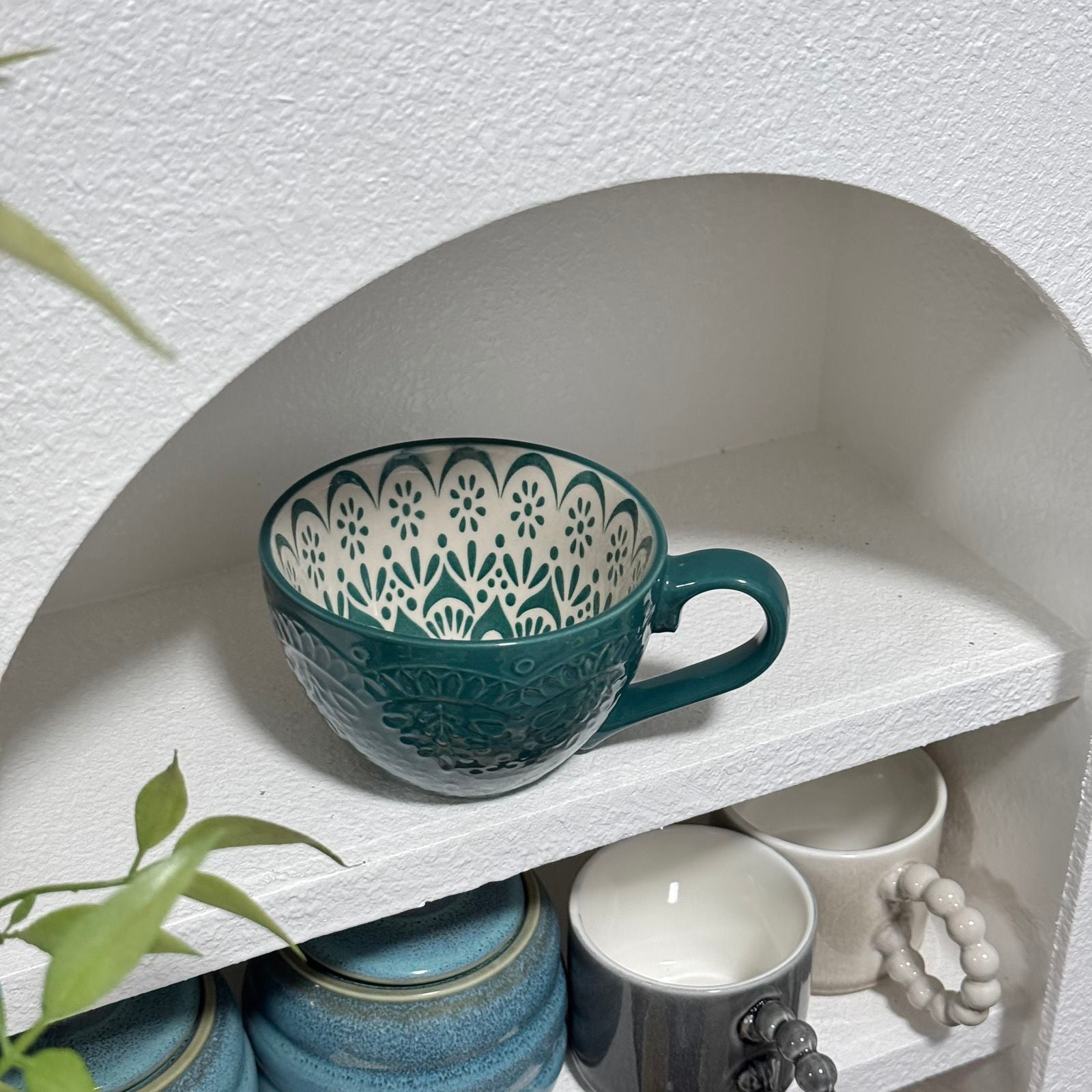 Relief Mug With Modern Print
