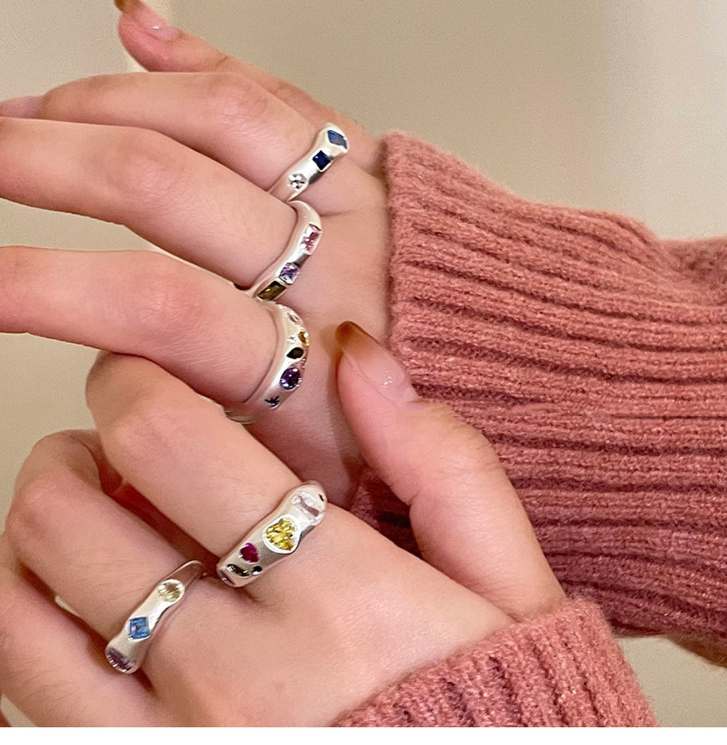 Adjustable Zircon Heart Ring - Modomu