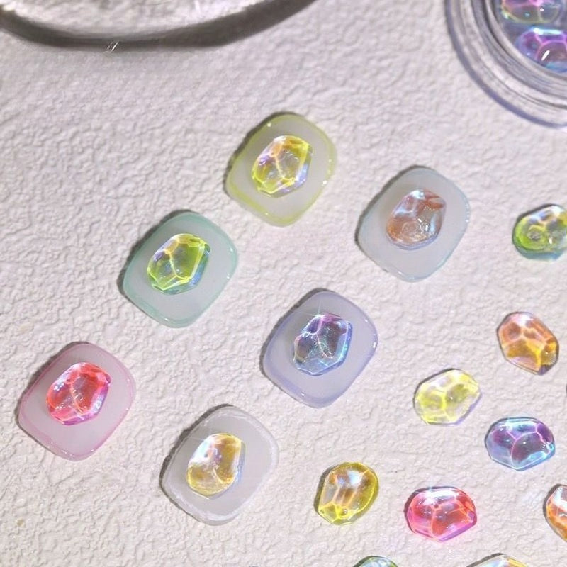 Ripple Pebble Nail Gems