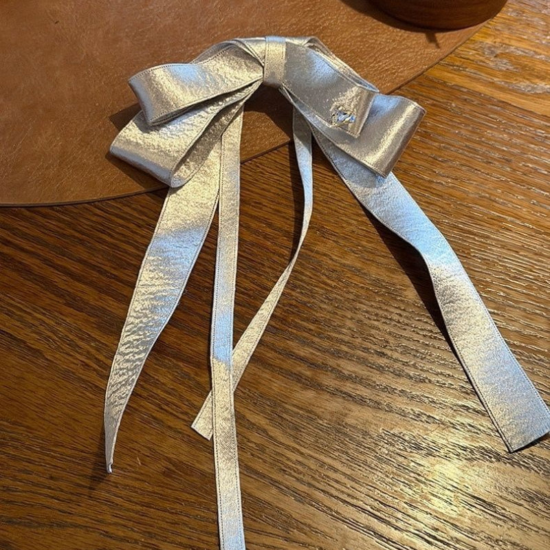Metallic Bow Hair Clip