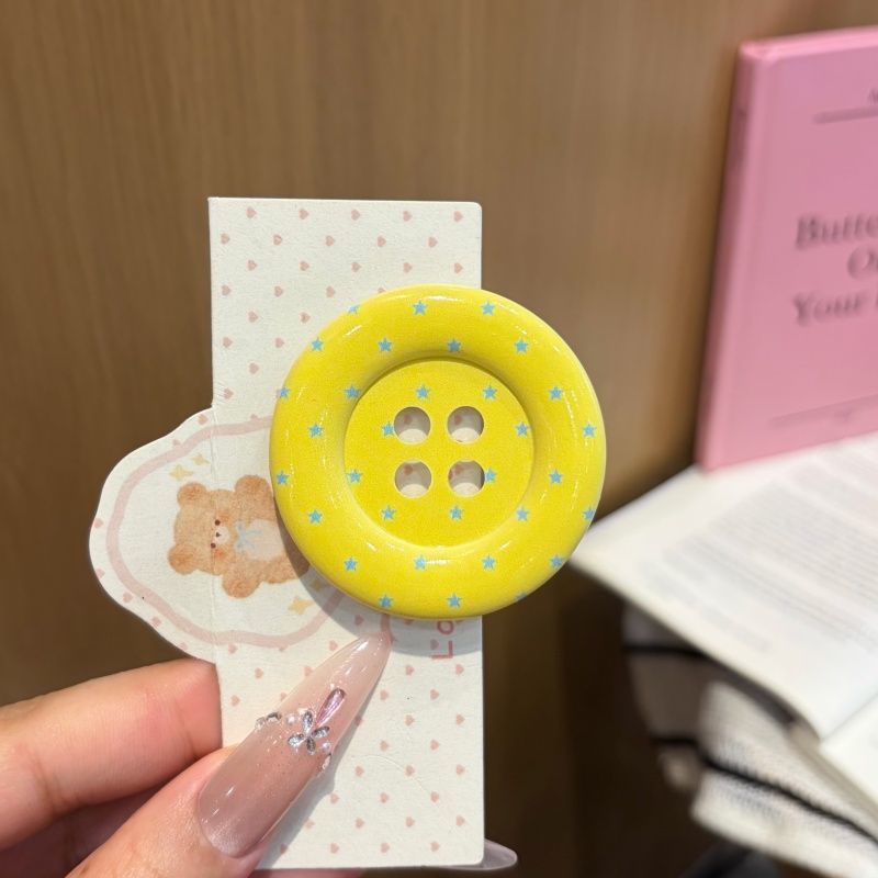 Giant Button Hair Clips