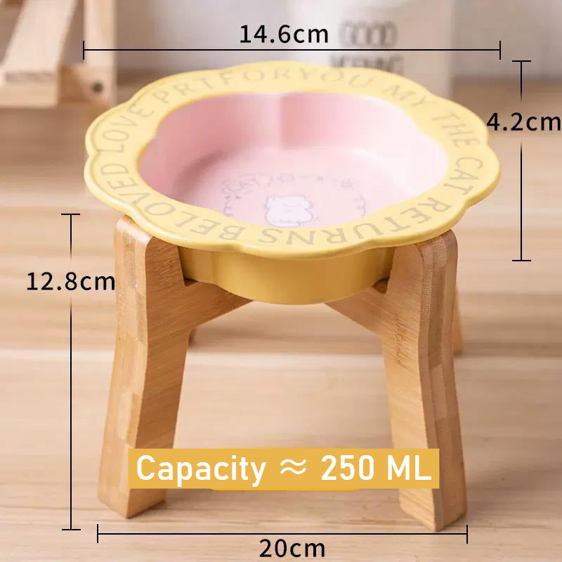 Elevated Ceramic Pet Food Bowl