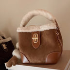 Plush Bucket Shoulder Crossbody Bag - Modomu