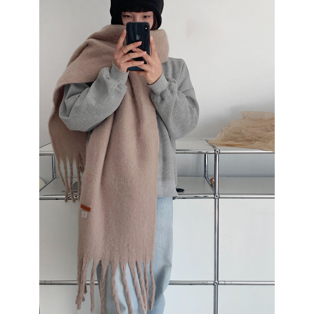 Plush Macaron Scarf Cozy Design - Modomu