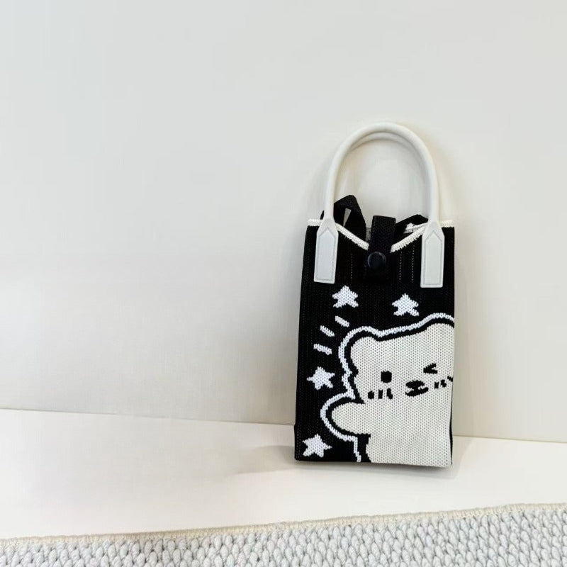 Knit Animal Phone Bag