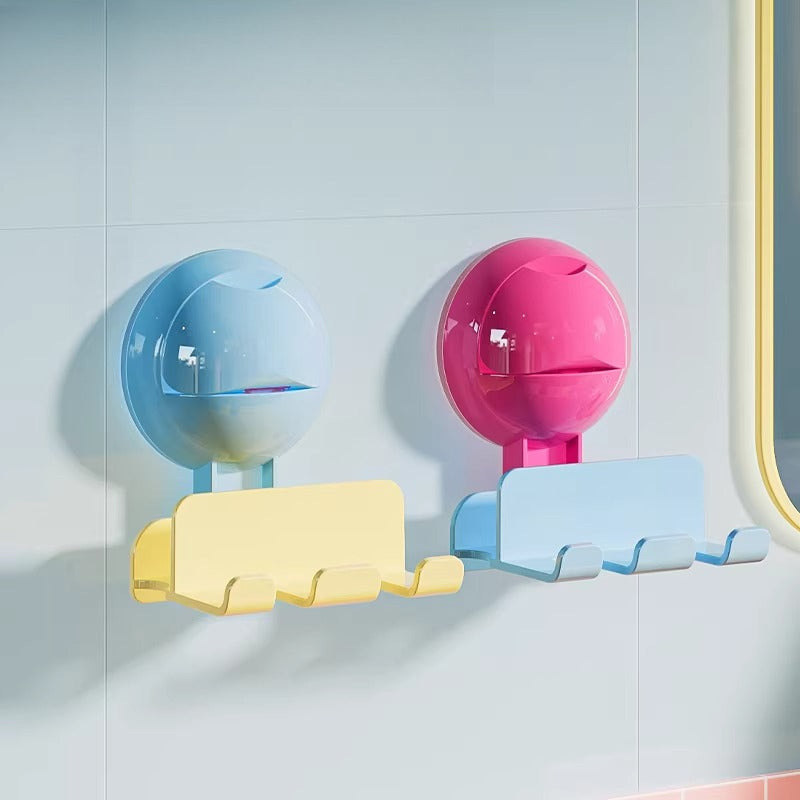 Wall Toothbrush Holder With Hooks - Modomu
