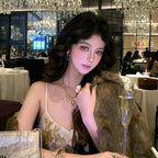 Shimmering Teardrop Statement Necklace - Modomu