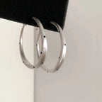 Dotted Brushed Hoop Earrings