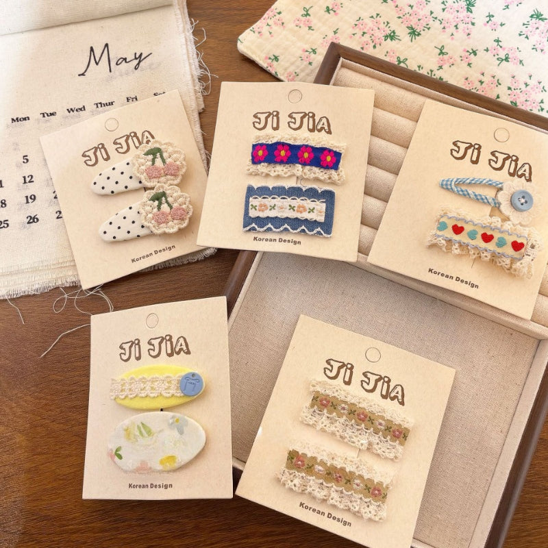 Floral Bunny Kids Hair Clip - Modomu