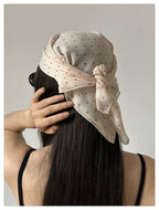 Mocha Print Square Bandana