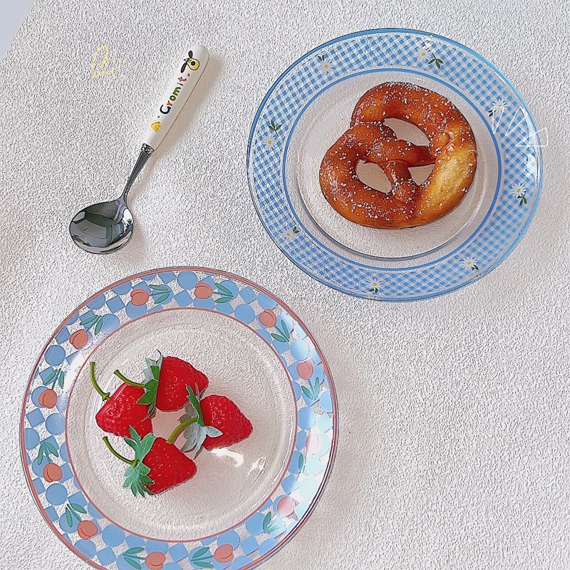 Embossed Chequer Brunch Plate