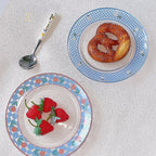 Embossed Chequer Brunch Plate