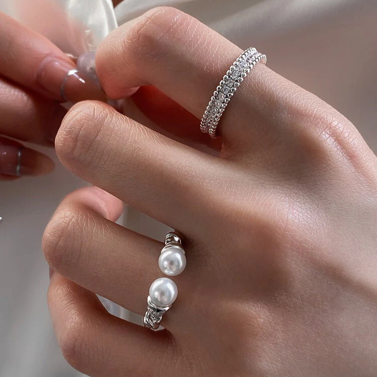 Twist Pearl Open Ring - Modomu