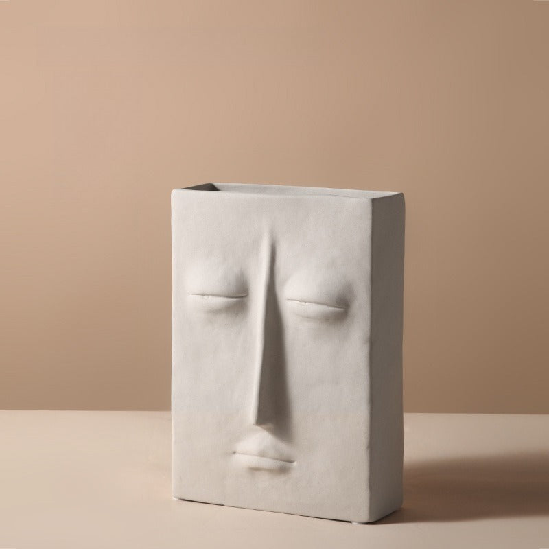 Abstract Face Ceramic Vase - Modomu