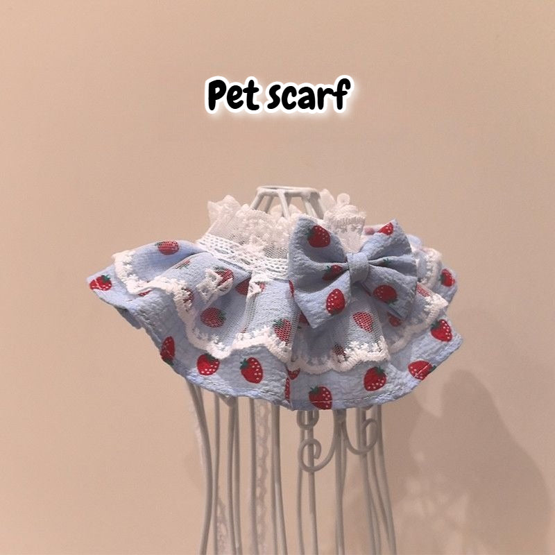 Lace Pet Saliva Towel Scarf