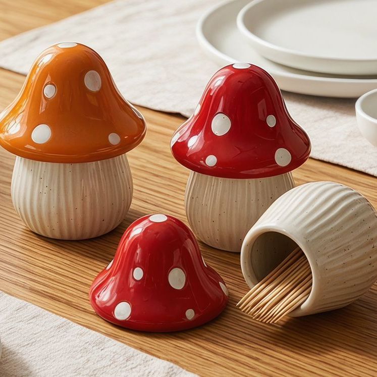 Mushroom Toothpick Holder