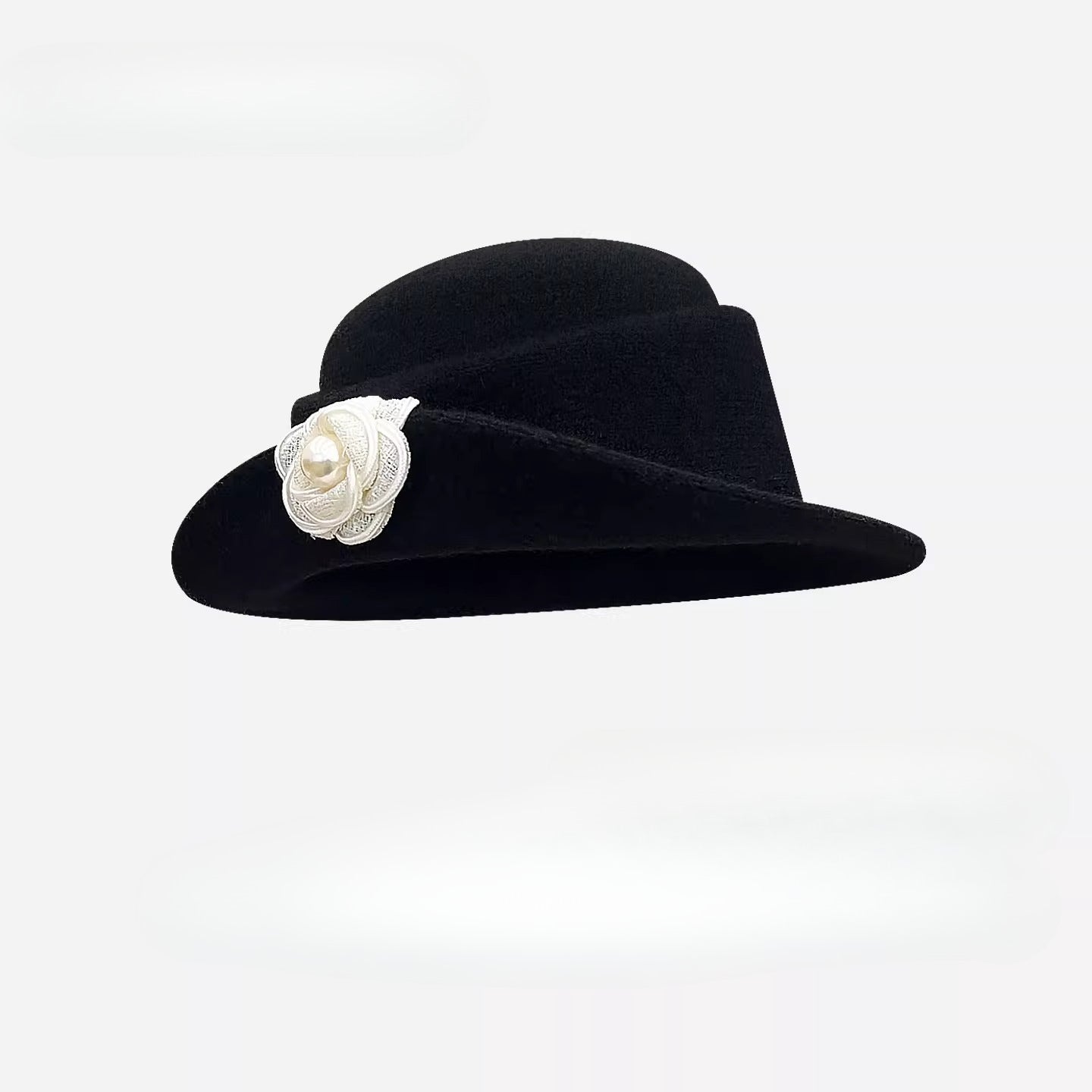 Pearl Flower Wide Brim Hat - Modomu