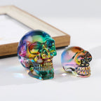 Iridescent Skull Ornament