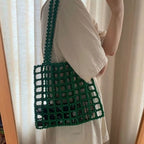 Hollow Beaded Shoulder Bag