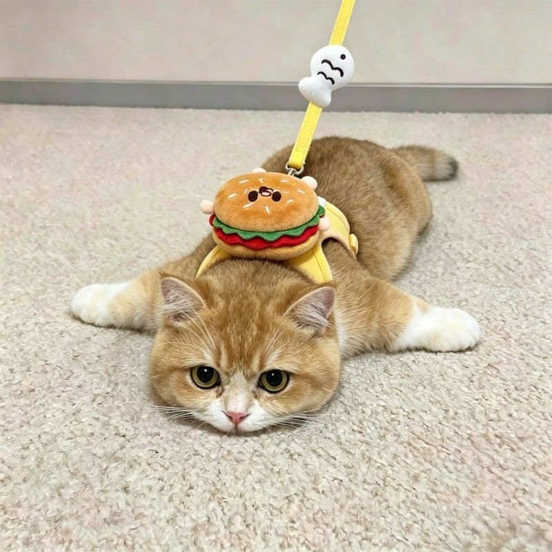 Toast Burger Pet Harness Set